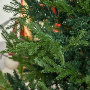 English Elm Homcom 7.5 Foot Artificial Christmas Tree - Lifelike Pine With 1218 Branches & Easy Auto Open Design W2225P229252