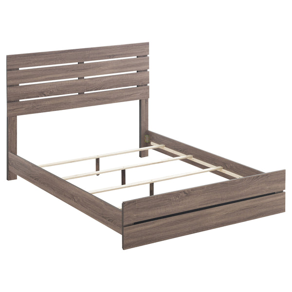 English Elm Geary Coastal-Inspired 5-Piece Bedroom Set With Slatted Headboard & Ample Storage Solutions B062S01002