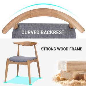 English Elm Christopher Knight Home® - Set Of 2 Rubberwood Dining Chairs With Ergonomic Design & Plush Cushions For Stylish Comfort N759P307032L