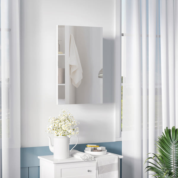 English Elm Kleankin Recessed Medicine Cabinet With Mirror - Space-Saving Wall-Mounted Storage Solution For Bathrooms W2225P216997