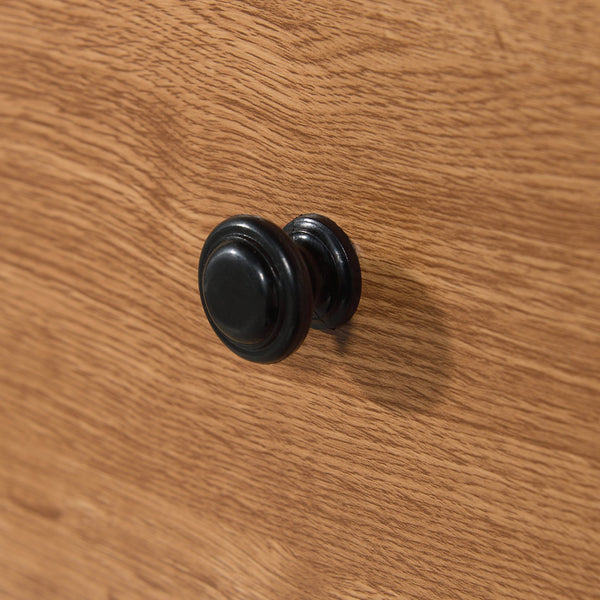 English Elm 4-Drawer Chest - Contemporary Brown Oak-Style Storage Solution For Bedrooms And Living Spaces B356P367872