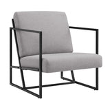 Soho Upholstered Chair with Metal Frame Fog Grey SOUACFG Walker Edison