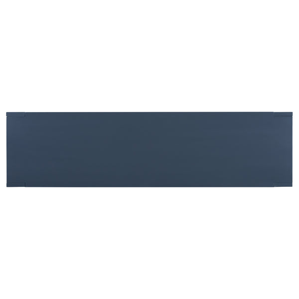 English Elm U_STYLE Minimalist Console Table with Bottom Shelf and Sturdy Four Legs, 63.8" Long Entryway Accent Navy Blue N711P173084V