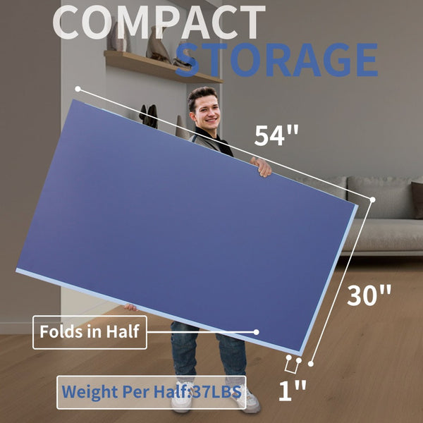 English Elm 9ft Foldable Ping Pong Conversion Top Mdf Surface for Game Room Indoor Play W1408P371808