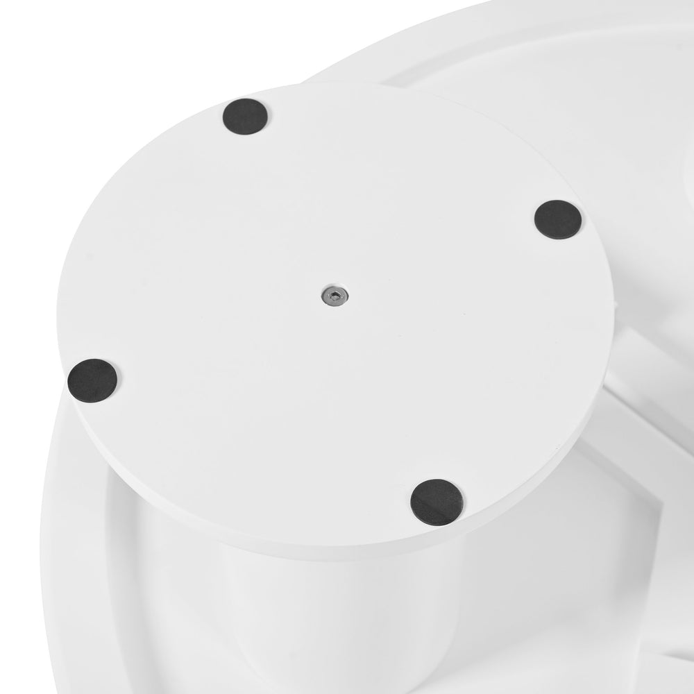 English Elm On-Trend 39.4'' Petal-Shaped Coffee Table With Cream Finish, 3 Sturdy Legs For Modern Living Spaces N721P190396K