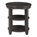 OSP Home Furnishings Lane End Table Slate Grey