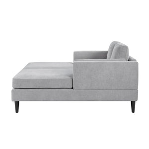 English Elm Swivel Barrel Accent Chair Chenille Tufted Round Club Seat for Living Room Lounge Grey N719S002310E