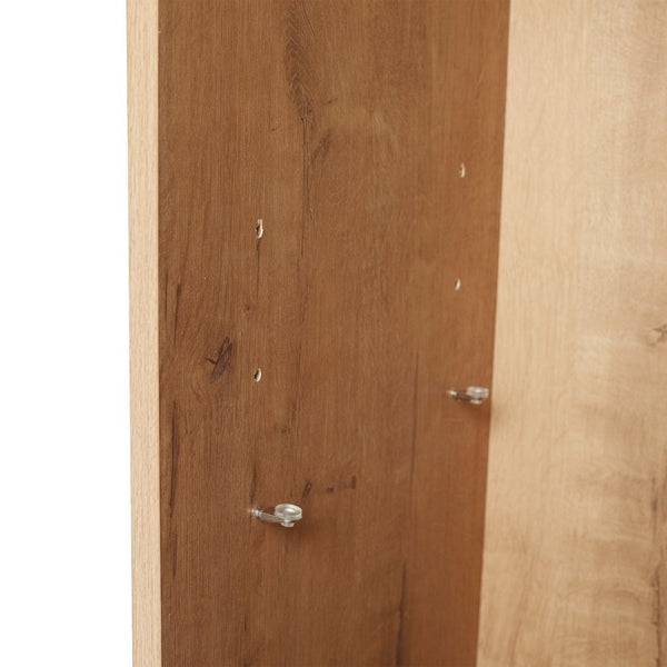 English Elm 12" Slim Freestanding Cabinet Oak Finish Soft Close Door Adjustable Shelves Bathroom W999P406013