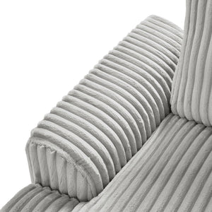 English Elm 101.2" Modular Chenille Sectional Sofa with Tufted Cushions and Deep Seating for Living Room N719S001691E