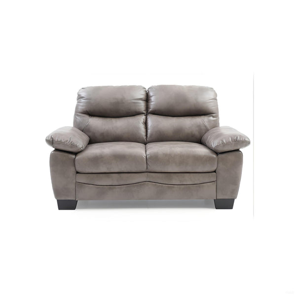 English Elm Marta Gray Loveseat G676-L — Glove-Soft PU, Pocket Coil Support, Compact 35"H x 59"W Stylish Sofa B078108383