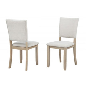 English Elm 5 Piece Round Oak Dining Set with Sculptural Base and Four Upholstered Chairs B011S01918