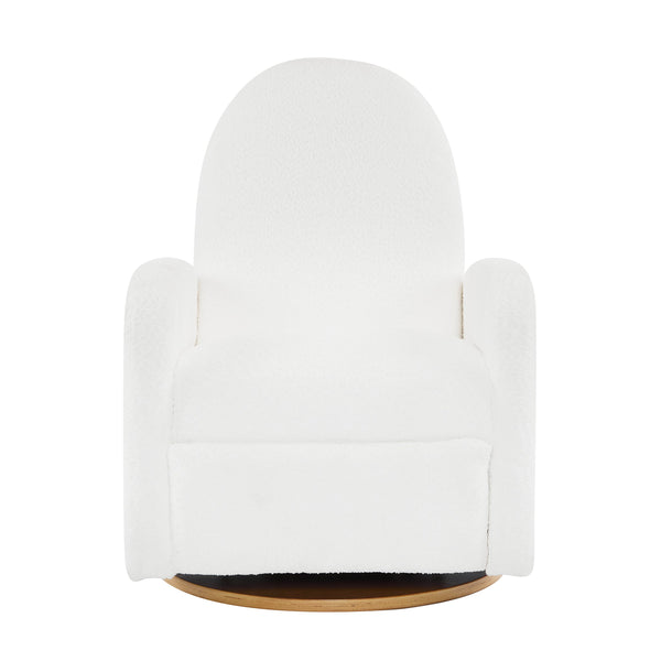 English Elm Christopher Knight Home® - 360 Swivel and Glider Recliner Chair with Boucle Upholstery, Solid Wood Base, Smooth Rocking Comfort Beige N771P207029M