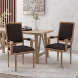 Christopher Knight Home® - Noble House - Maria French Country Wood Upholstered Dining Chair (Set Of 2)