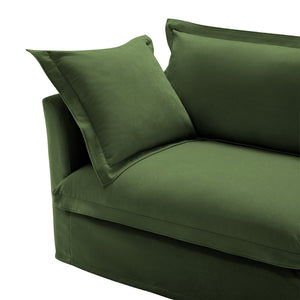 English Elm Koala Deep Seat Chenille Sectional Module with High Back Support for Living Rooms W3041P240132