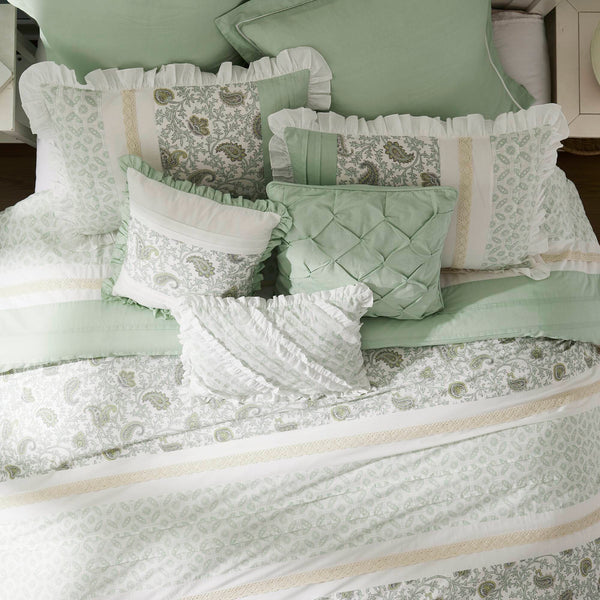 English Elm 9 Piece Cotton Percale Comforter Set For California King – Cozy, Stylish, Easy Care & Layering! B035P294111