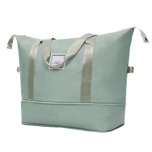 English Elm 6 Piece Hardshell Abs Travel Set with Spinner Wheels Combination Lock and Toiletry Bag Light Green N732P391465Y