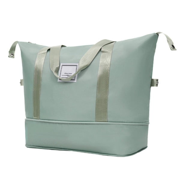 English Elm 6 Piece Hardshell Abs Travel Set with Spinner Wheels Combination Lock and Toiletry Bag Light Green N732P391465Y