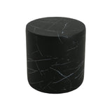 Christopher Knight Home® - Noble House - - Outdoor Lightweight Concrete Mgo Side/End Table , Living Room Accent Table,Black Marble