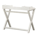 OSP Home Furnishings Barton Desk in White Wash finish  White Wash