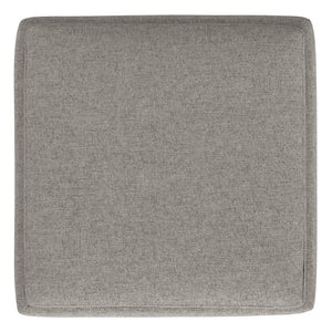 English Elm Natasha Versatile Gray Storage Ottoman With Flip-Top Tray - Stylish Mid-Century Modern Design! B136P252710