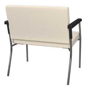 OSP Home Furnishings Bariatric Big and Tall Guest Chair with Reinforced Steel Frame for Medical Waiting Rooms Cream BC9603-K004