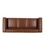 Christopher Knight Home® - Noble House - Drury Contemporary Channel Stitch 3 Seater Sofa With Nailhead Trim