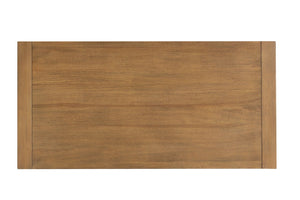 English Elm Rectangle Modern Coffee Table with Plinth Base and Open Shelf, Medium Wood Finish, Stylish Living Room Centerpiece Oak 48 L x 28 W x 12 H B2741P395382