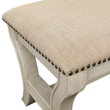 OSP Home Furnishings Monaco 48" Bench Linen/White Wash