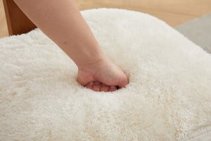 English Elm 064-Set Linen Fabric Modern Armless Dining Chairs with Curved Back & Solid Light Brown Legs for Stylish Comfort Ivory W527P292120