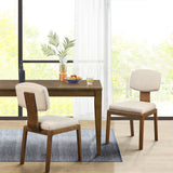 INK+IVY Lemmy Modern/Contemporary Armless Upholstered Dining Chair Set of 2 II108-0500 Tan