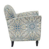 Madison Park Escher Transitional Accent Chair MP100-0375 Blue Multi/Brown