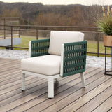 Bridgehampton Armchair White 704044 Zuo Modern