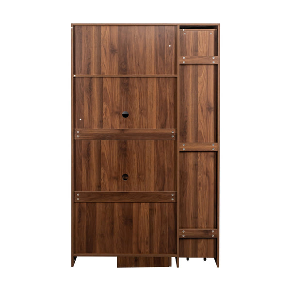 English Elm Kitchen Pantry Cabinet - Multi-Tier Pull-Out Shelf & Expandable Organizers For Effortless Storage W331S00182