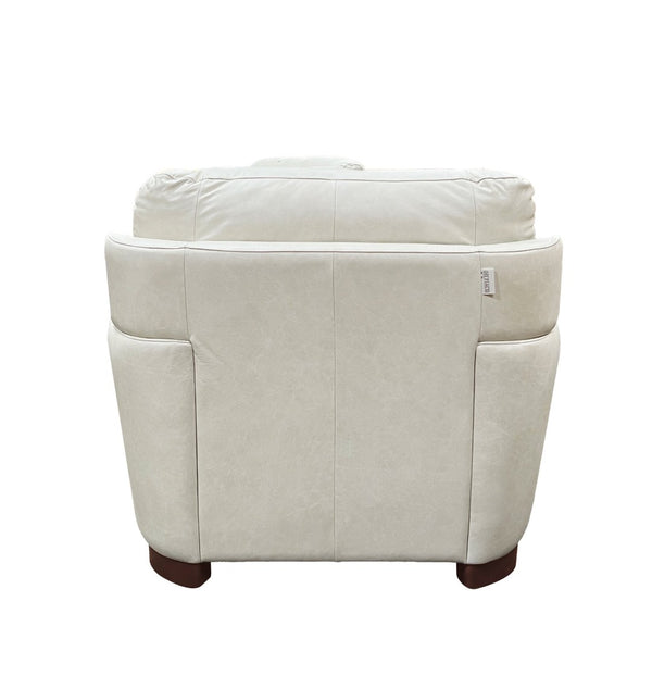 English Elm Edrice Top Grain Leather Accent Chair Structured Foam Seat for Modern Living B2726P498540