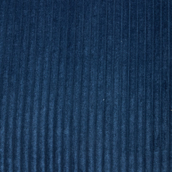 English Elm 33 Inch Oversized Swivel Corduroy Lounge Chair with Plush Chenille Cushioning and Support Springs Blue W1829P265013