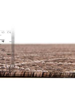 Unique Loom Outdoor Trellis Gitter Machine Made Trellis Rug Brown, Ivory 9' 0" x 12' 0"