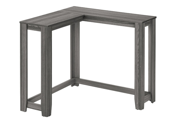 English Elm Accent Corner Console Table with Two-Tier Storage for Entryway, Hallway, Living Room, Modern Craftsmanship Grey 39 L x 15 W x 6 H B2710P219390
