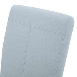 English Elm Christopher Knight Home® - PERTICA KD Dining Chair Set of 2 Upholstered Armless T-Stitch Fabric Chairs Minimalist Comfort Design Light Blue 38541.00LSKY