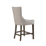 Madison Park Signature Ultra Transitional 25.5" Upholstered Counter Stool MPS104-0300 Cream