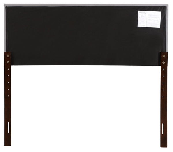 English Elm Cheerful Upholstered Panel Headboard Adjustable Height for Twin or Full Bed Frames Light Grey B078112051
