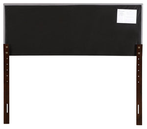 English Elm Stylish Upholstered Adjustable Headboard with Slim Profile for Modern Bedroom Decor White B078112035