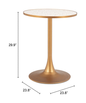 Zuo Modern Bite Bistro Table – Elevate Your Space With Modern Design And Chic Style For Every Room Beige Mdf,Steel 110401-zuo-modern