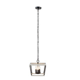 INK+IVY Adele Modern/Contemporary Farmhouse Metal Pendant II151-0114 White/Black