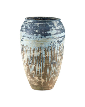 Catania Antique Blue Drip Planter