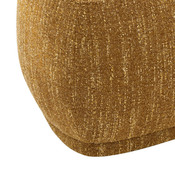 English Elm Jennifer Taylor Home - Pebble Rounded Triangle Cocktail Ottoman with 11-Layer Plywood Frame, Tweed Upholstery, Cozy Seating Yellow B2719P238435