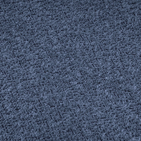 English Elm 144" Upholstered L-Shape Sofa with Bouclé Fabric, Plush Pocket-Spring Seats & Five Pillows for Living Room Blue N719S001850C