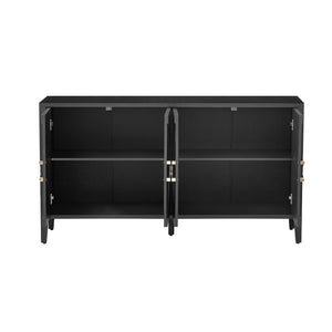 English Elm U_Style Elegant Fir Veneer Storage Cabinet With Textured Finish - Perfect For Living Room & Entryway N711P235226B-GIGA