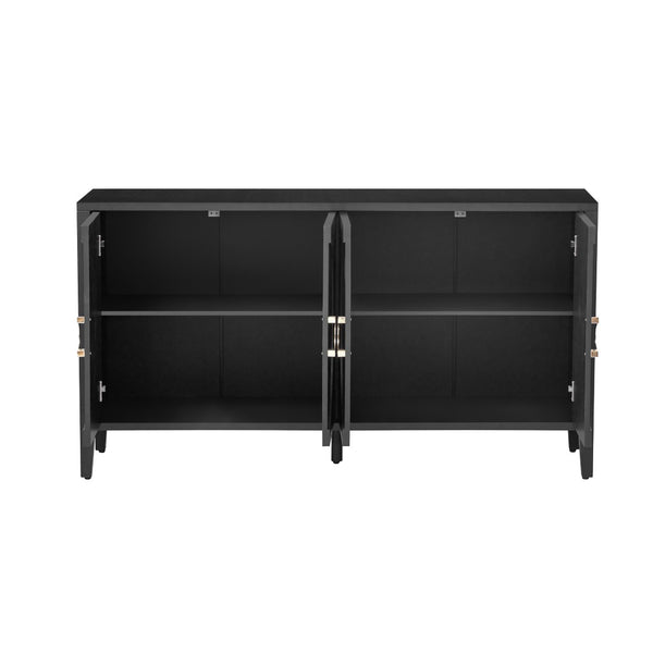 English Elm U_Style Elegant Fir Veneer Storage Cabinet With Textured Finish - Perfect For Living Room & Entryway N711P235226B-GIGA