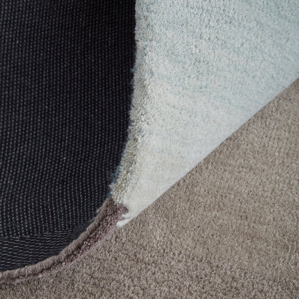 Feizy Rugs Katya Modern Hand-tufted Wool Rug - Geometric & Abstract Design For Stylish Home Décor Enhancement Taupe,Blue,Tan Wool Kty8990fgrnmlth00