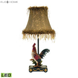 Petite Rooster 19'' High 1-Light Table Lamp - Multicolor - Includes LED Bulb 7-208-LED Elk Home